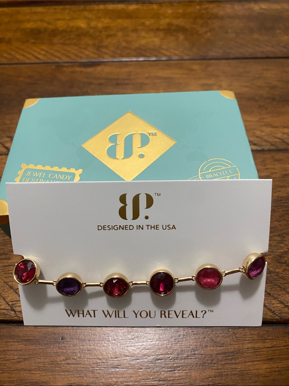 Bomb Party Jewel Candy Bracelet - Rio Heat - Gold Plating - Open Skies